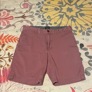 J. Crew Men's Dusty Rose Flat Front Shorts